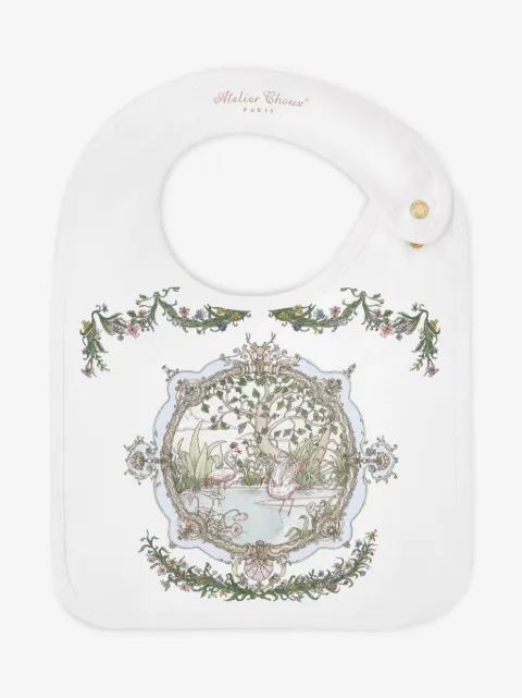 Atelier Choux Tapestry-print organic cotton bib