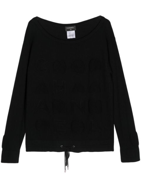 HOT SALE CHANEL 2013 boat-neck cashmere jumper Women