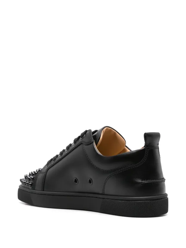 Louboutin low top black spikes hotsell