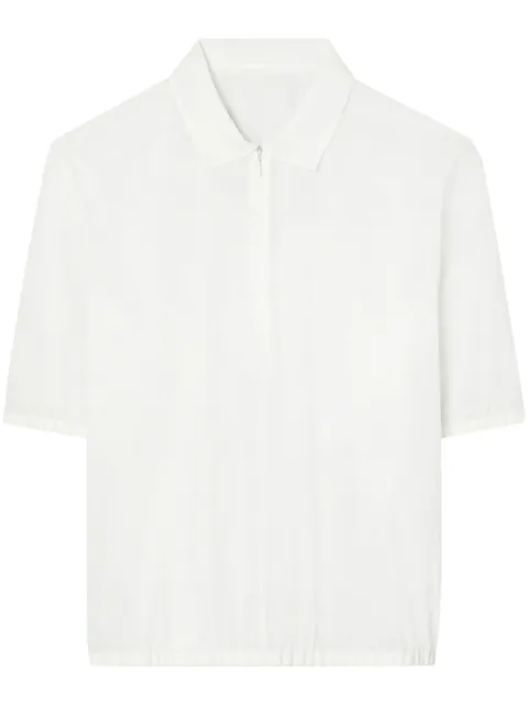 Tory Burch poplin zip-up polo shirt