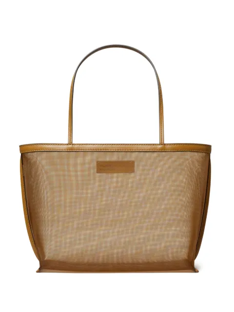 Tory Burch Mesh logo-appliqué tote bag 