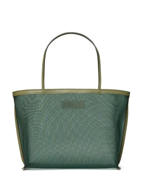 Tory Burch Mesh logo-appliqué tote bag 