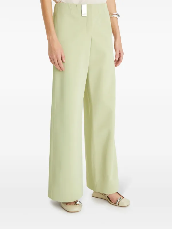 【送料&関税込】Tory Burch Wide Leg Pants Wide Leg Cotton Pants: Women's Designer Bottoms | Tory Burch