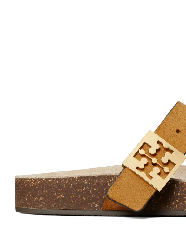 Tory Burch Mellow Thong Leather Sandals | Yellow | FARFETCH