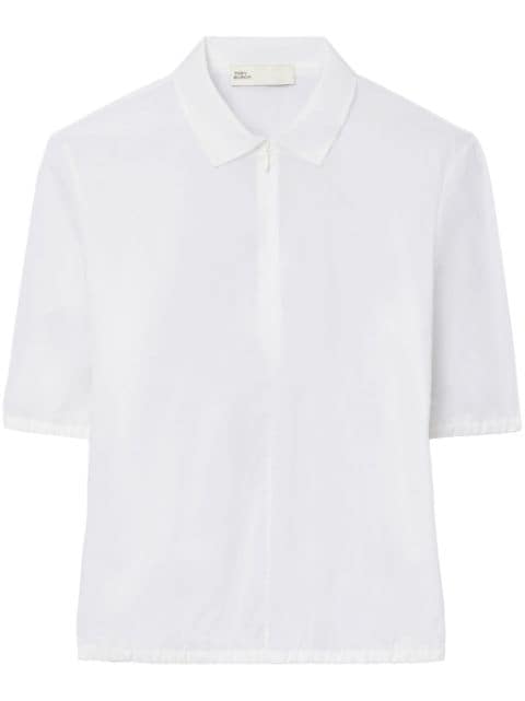 Tory Burch zip-up short-sleeve shirt 