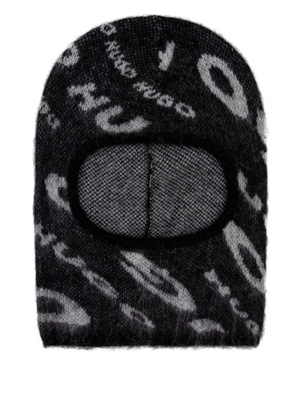 HUGO logo-intarsia balaclava | Black | Image 1