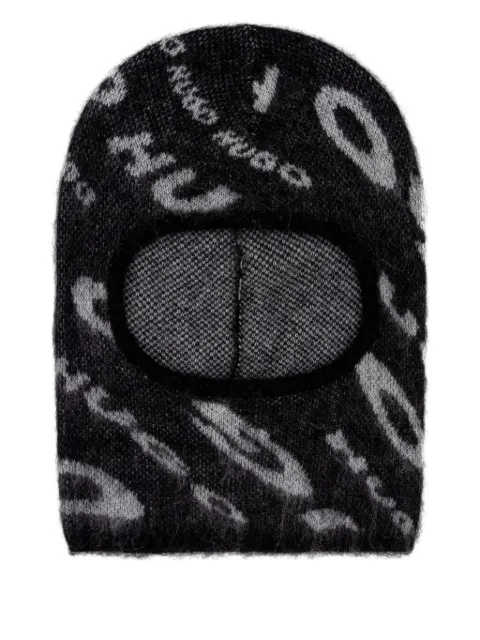 HUGO logo-intarsia balaclava