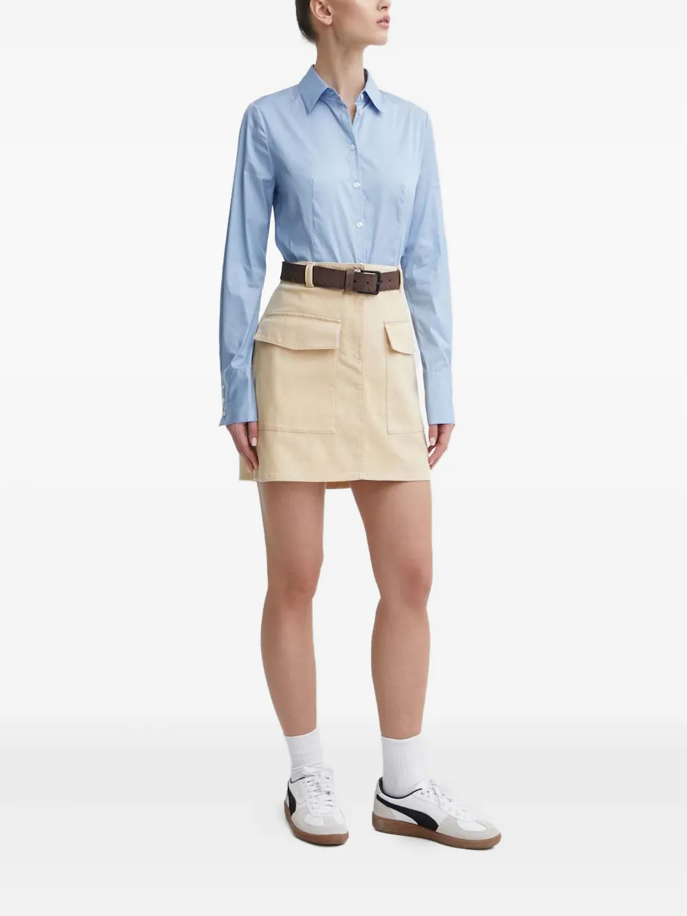 HUGO pocket mini skirt - Beige