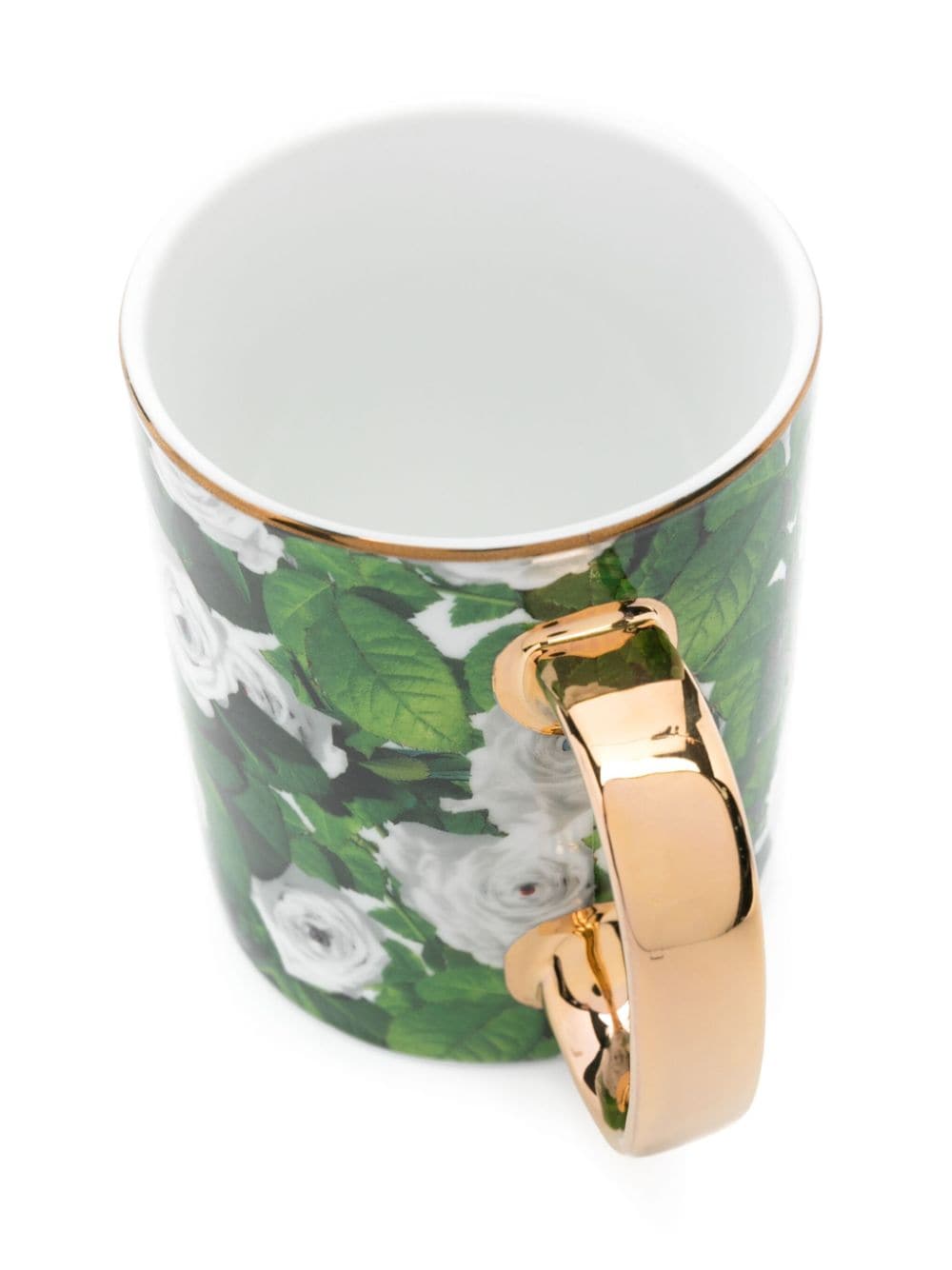 Shop Seletti Roses Porcelain Mug In Green