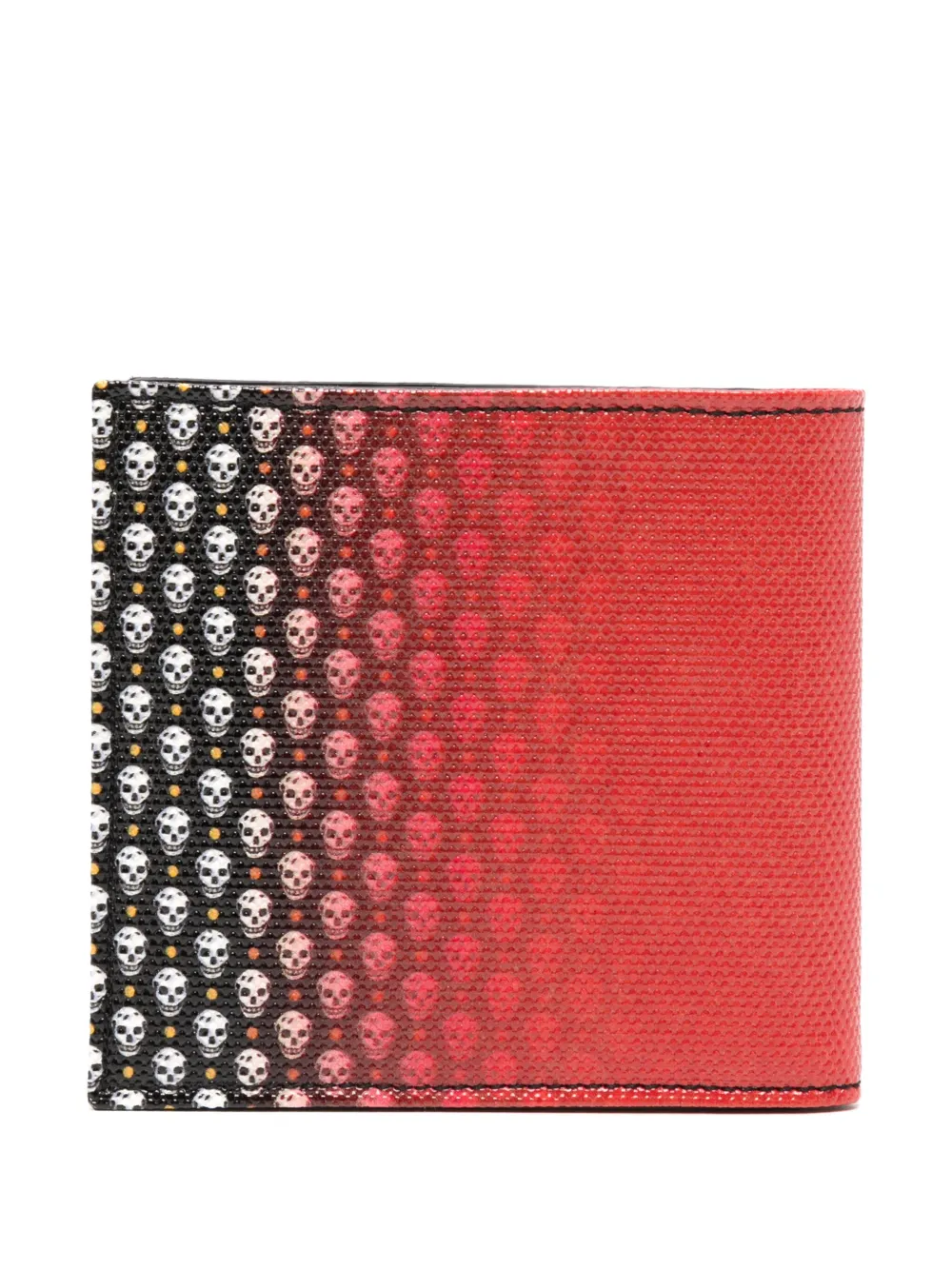 Alexander McQueen Portemonnee met doodskopprint - Rood