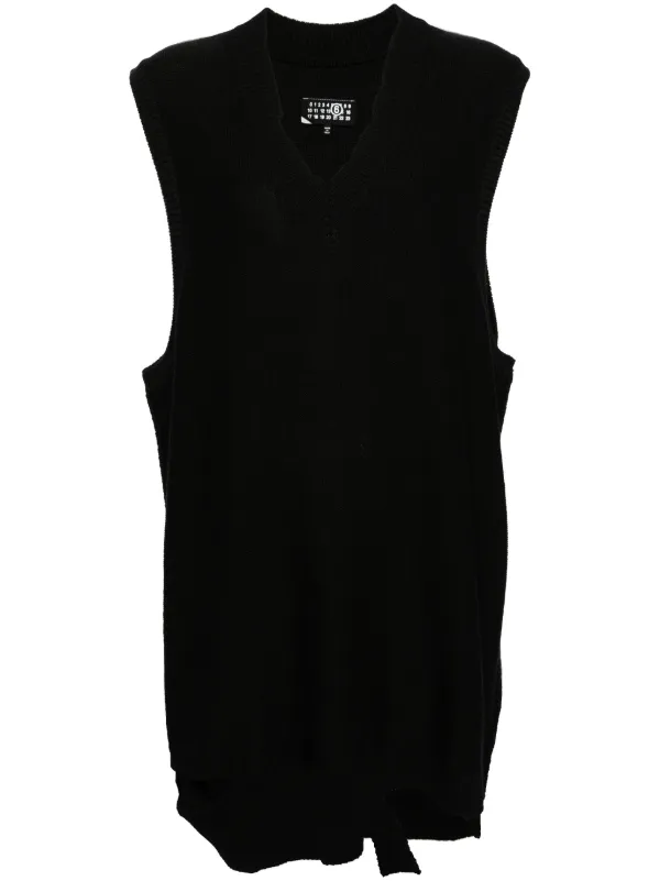 MM6 Maison Margiela ノースリーブ ミニドレス | ブラック