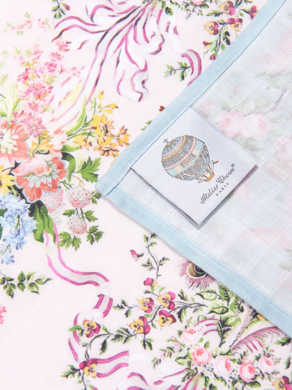Atelier Choux Katoenen deken met print Roze