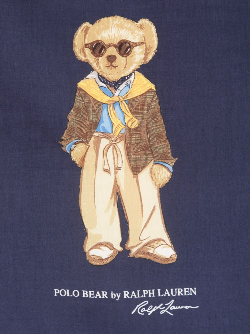 Polo Ralph Lauren Polo Bear-print scarf - Blauw