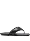 Stuart Weitzman Maui leather flip flops - Black