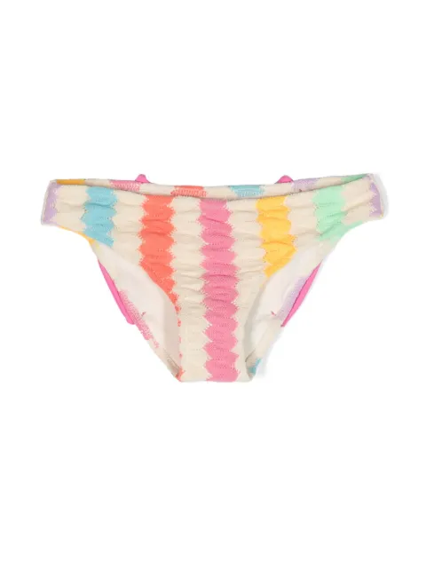MC2 Saint Barth Kids bow-detail interwoven bikini bottom