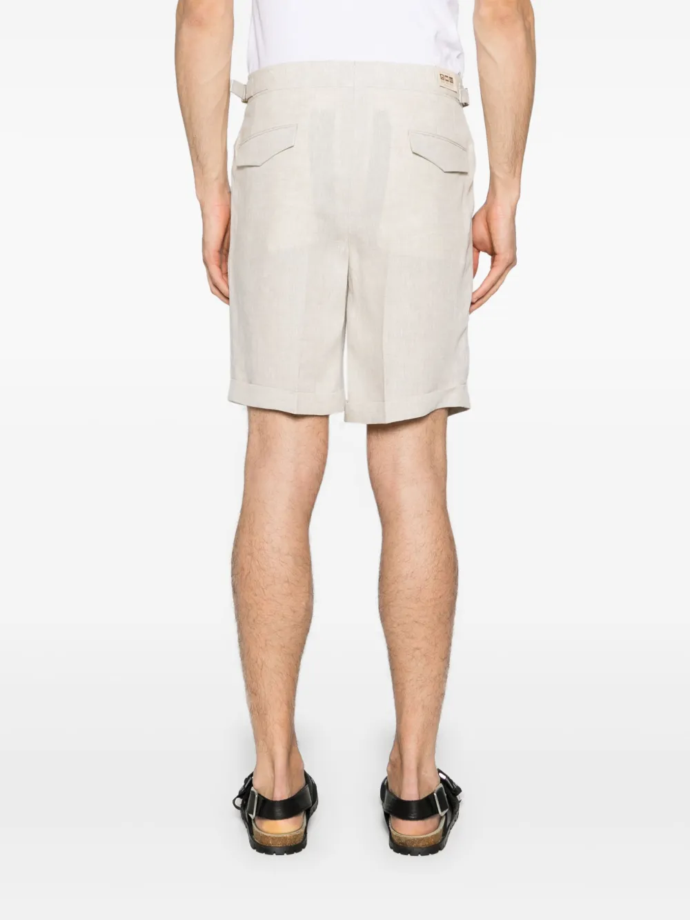 Briglia 1949 Amalfis linnen shorts Beige