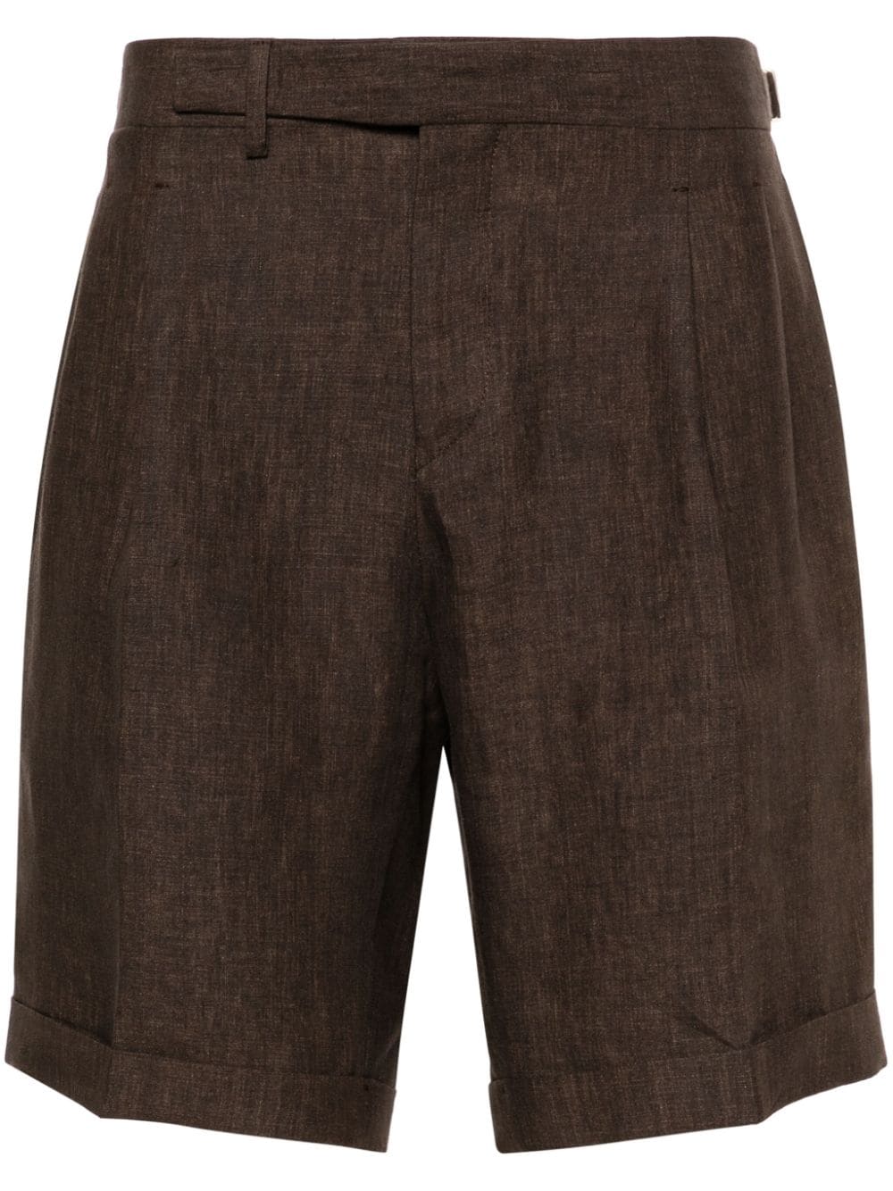 Briglia 1949 tailored linen shorts Bruin