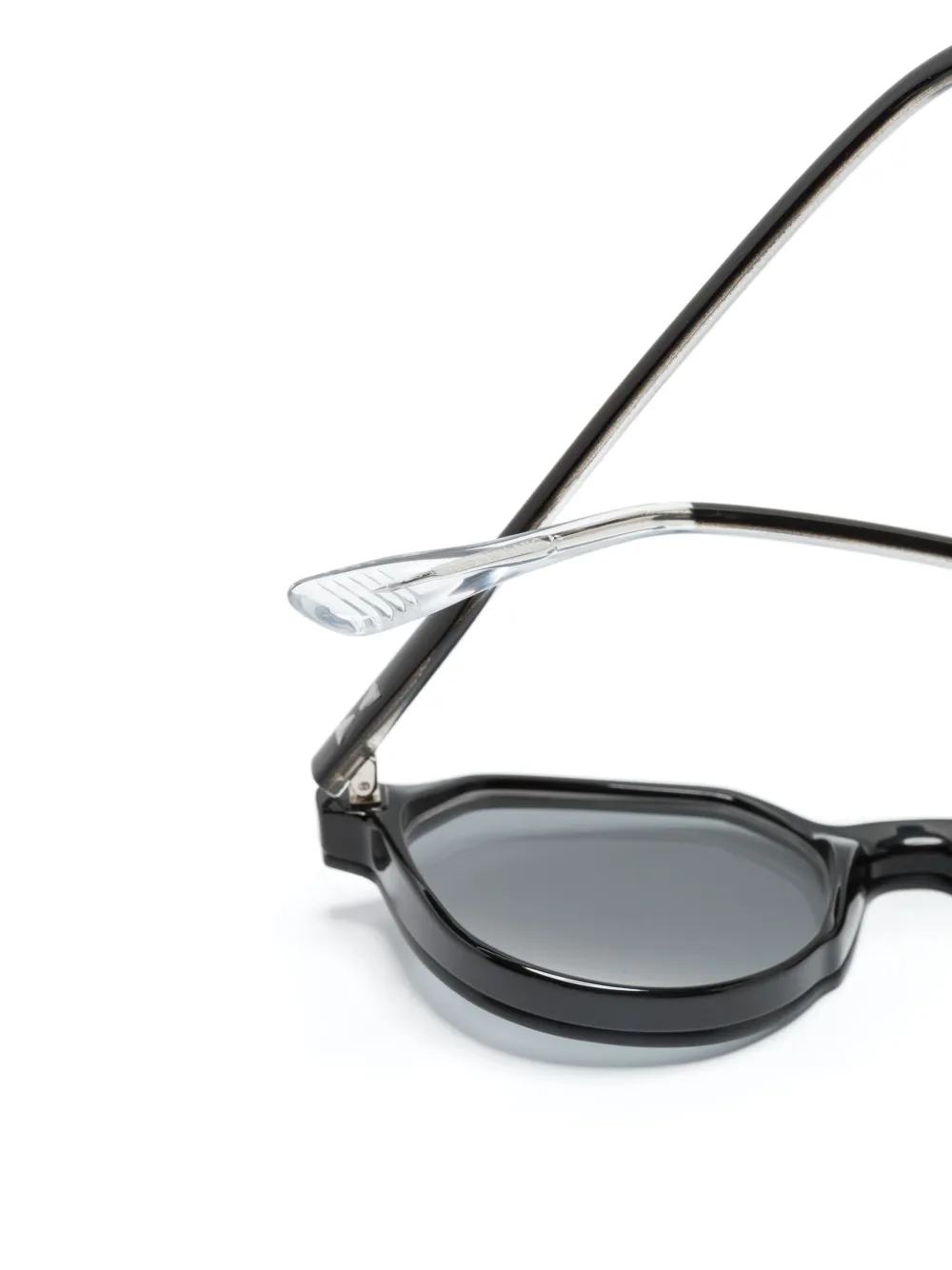  Snob Clubber Round-frame Glasses - Black 