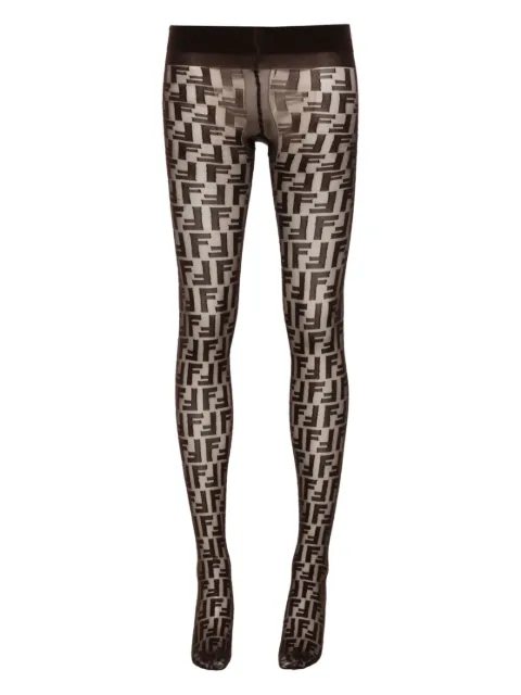 Fendi logo pantyhose hotsell