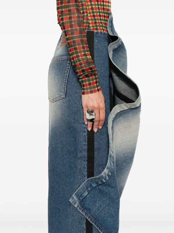 Y/PROJECT スリット入り　デニム　スカート　 S Y/Project デニムスカート | ブルー | FARFETCH JP