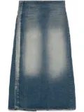 Y/Project denim midi skirt - Blue