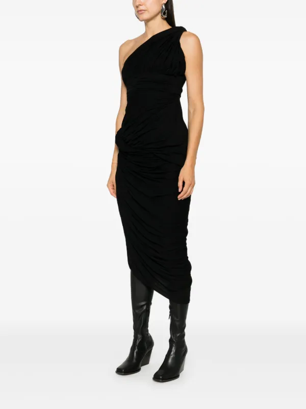 【関税込み】Rick Owens ブラック Lido マキシドレス Rick Owens Lido マキシスカート | ブラック | FARFETCH JP