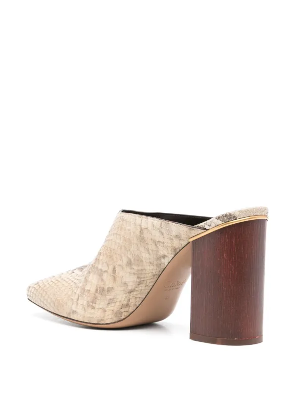 Chloé 95mm Ambre Mules | Neutrals | FARFETCH
