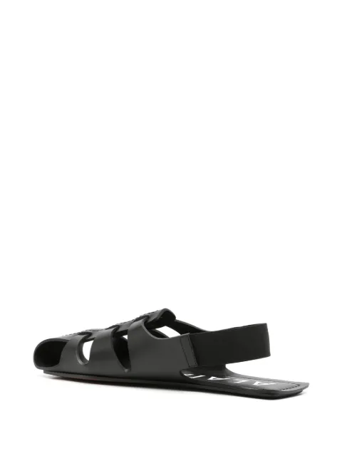 Alaïa caged-design flat sandals AA3S105CK247 - 2