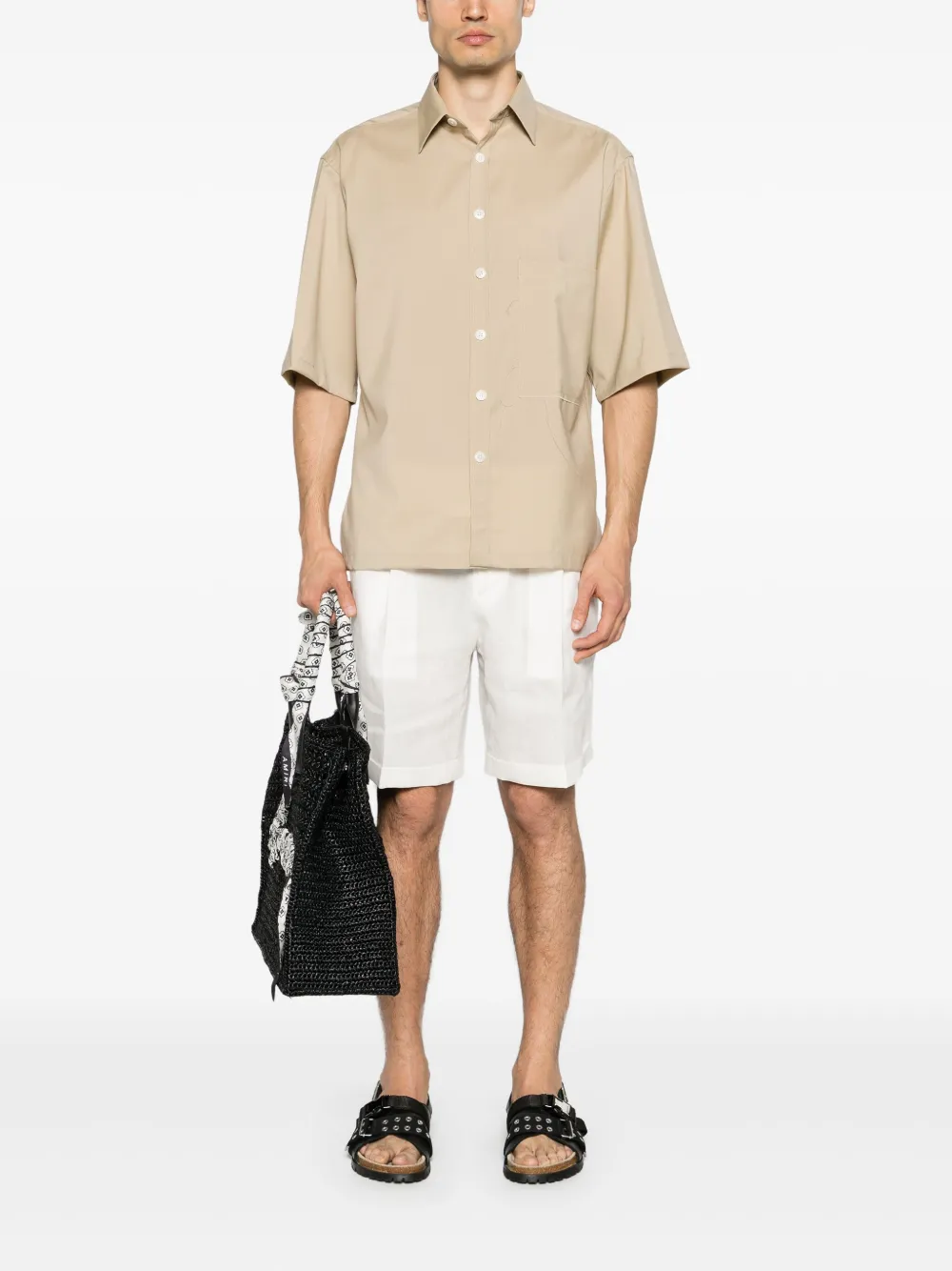 Briglia 1949 linen tailored shorts | Tailored Shorts | Image 2
