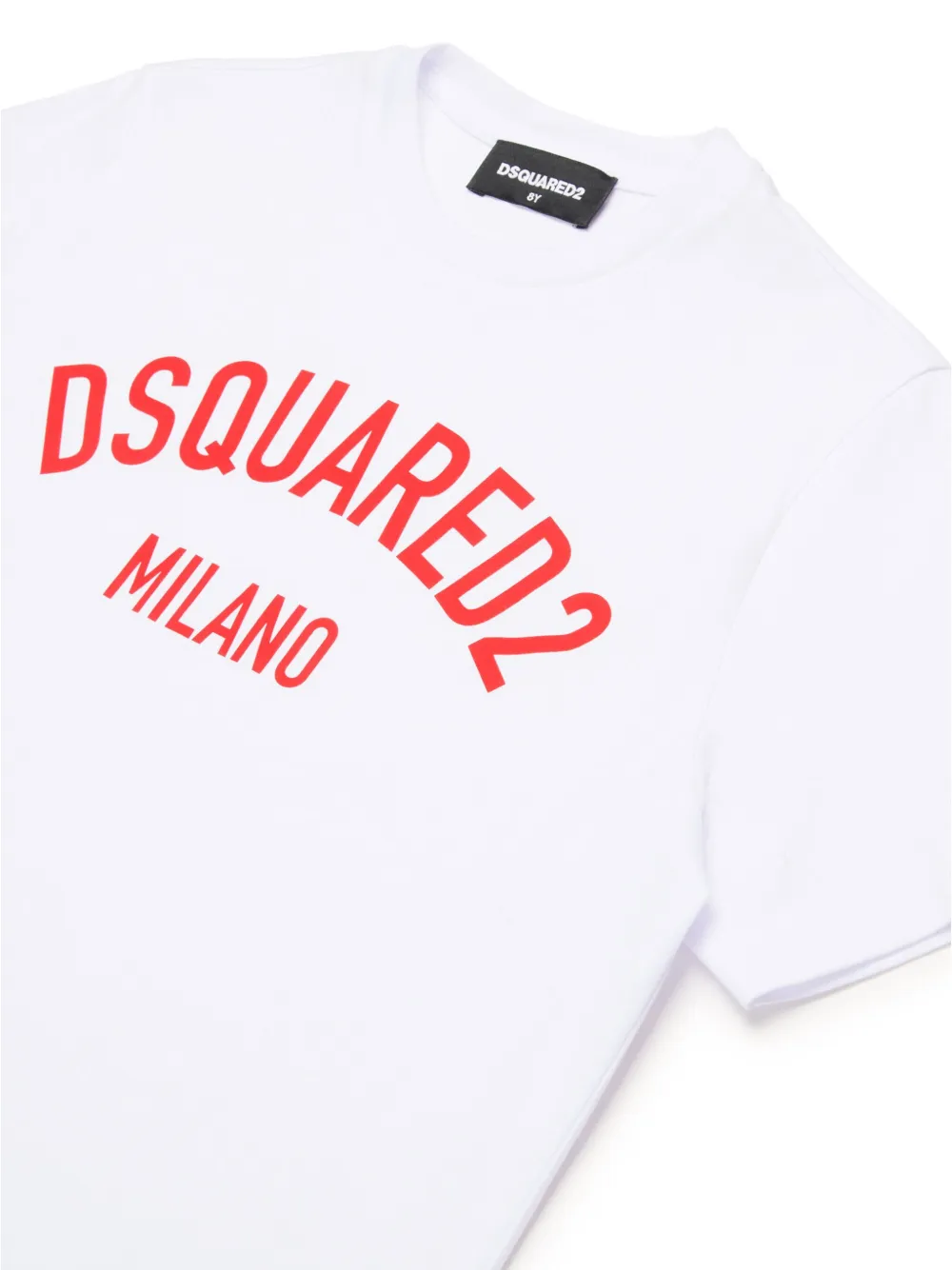 DSQUARED2 KIDS Katoenen T-shirt met logoprint Wit