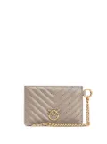 PINKO Love Birds quilted metallic cardholder - Neutrals