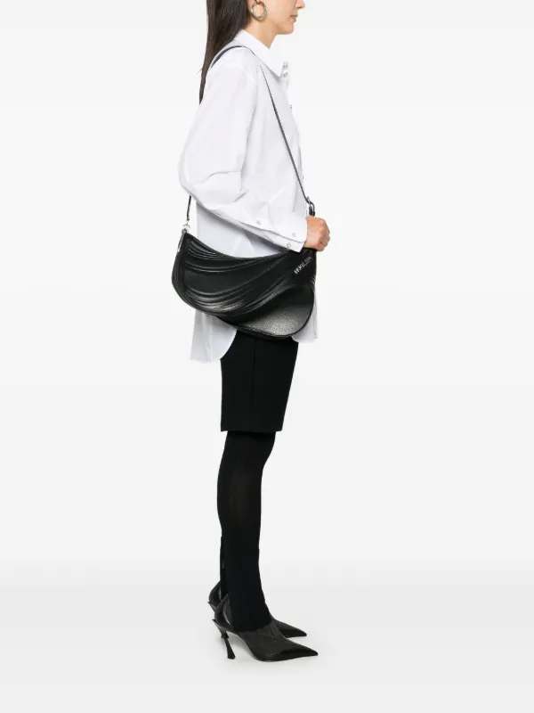 ショルダーバッグ・ポシェット MUGLER Women Messenger Bags 22W10SA0005906 1999 black Mugler Large Curve 01 Shoulder Bag | Black | FARFETCH