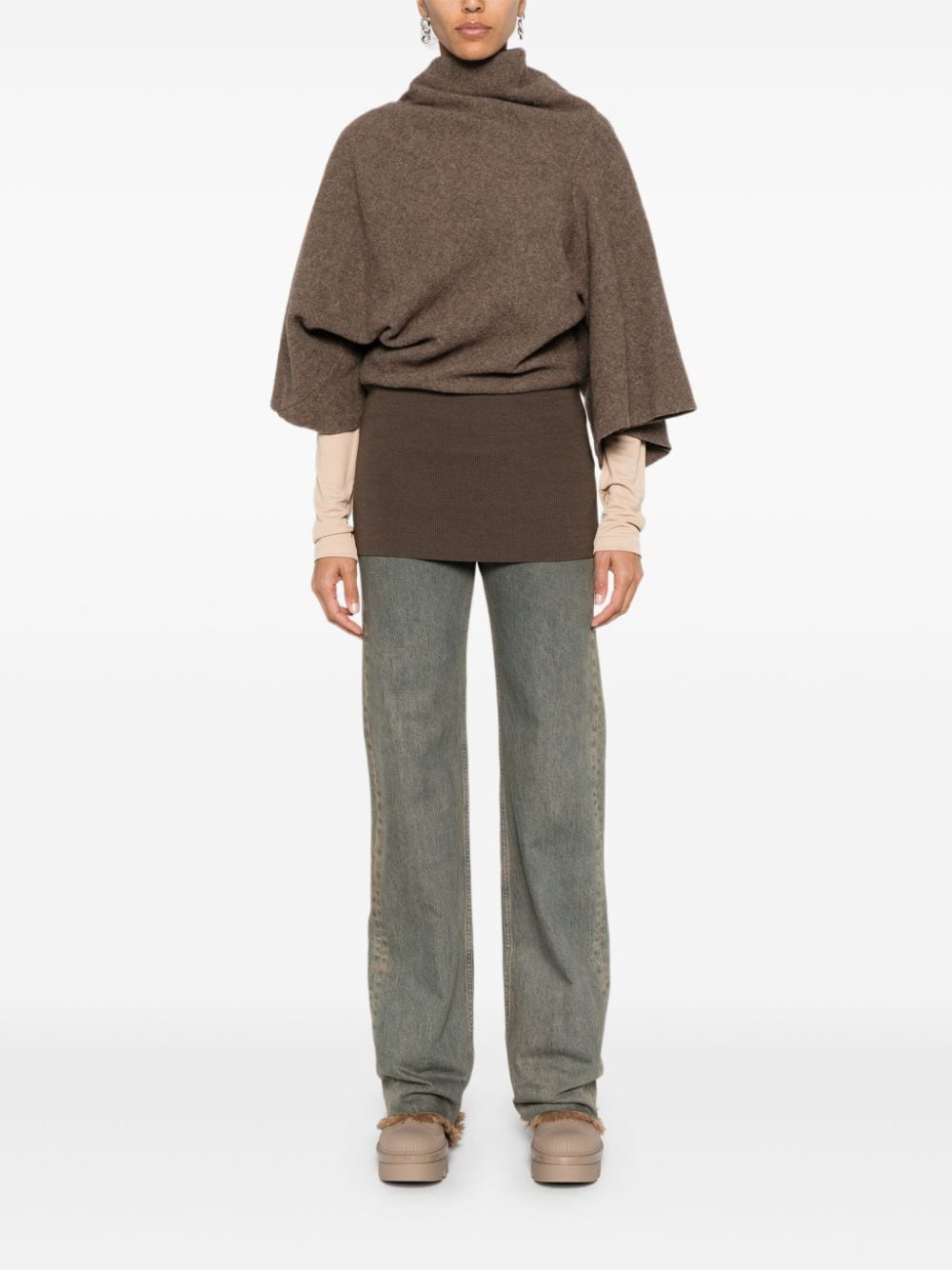 Rick Owens Cylinder knitted top - Bruin