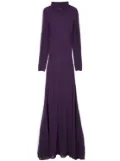 TOM FORD metallic-knit evening dress - Purple