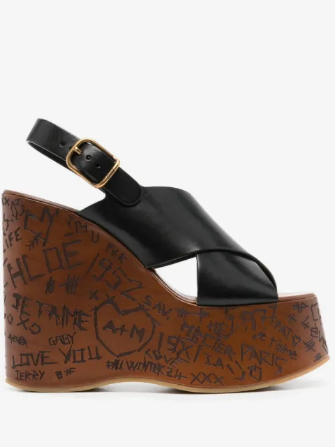 Chloé Maxime wedged sandals