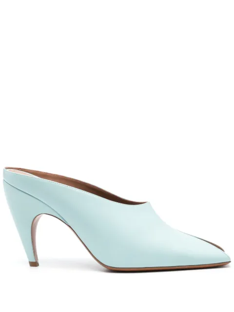 Alaïa mules con puntera abierta y tacón de 95mm