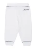 Marni Kids logo-embroidered tapered track pants - White
