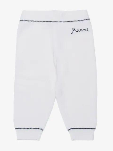 Marni Kids Pantaloni sportivi affusolati con ricamo