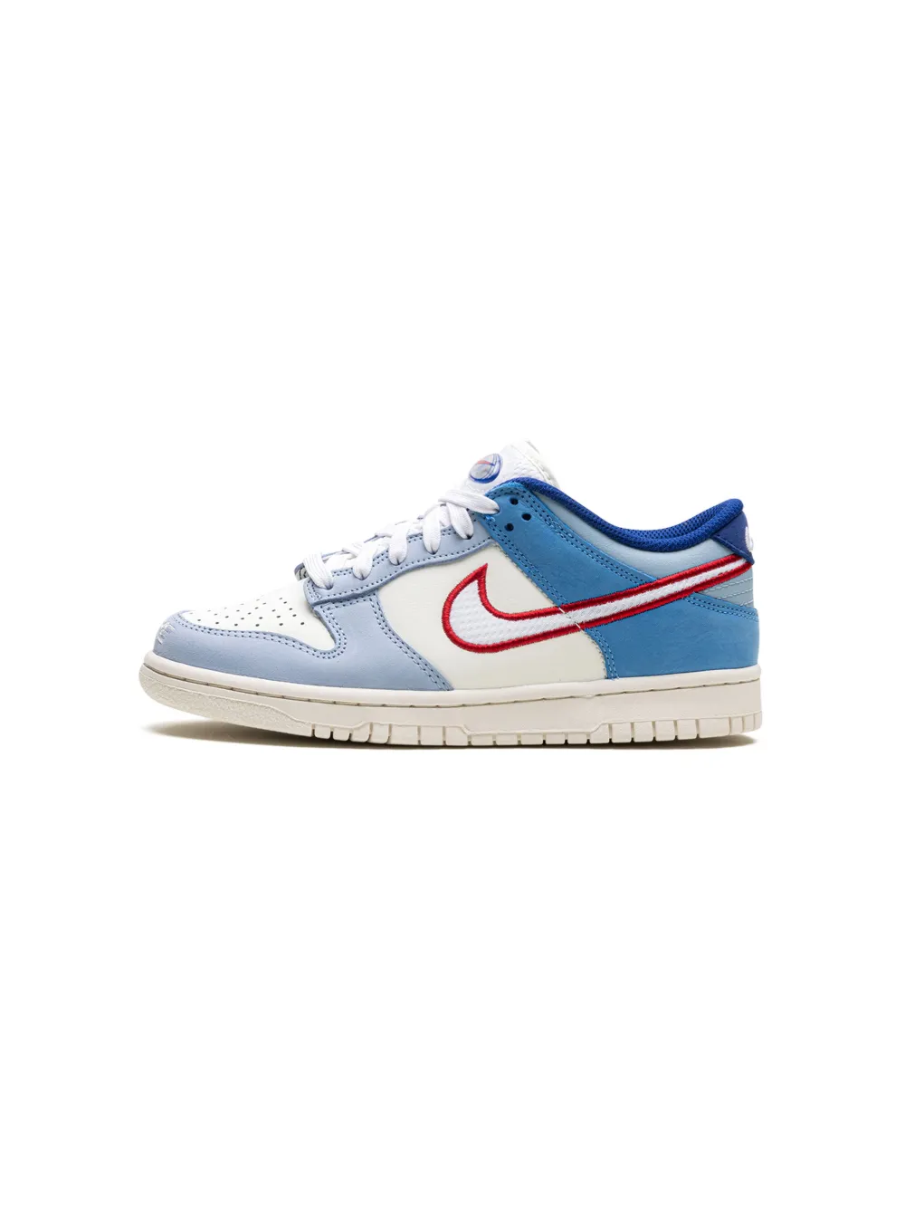 Nike Kids Sneakers Dunk Low Armory Blue/Red Mesh | Image 5