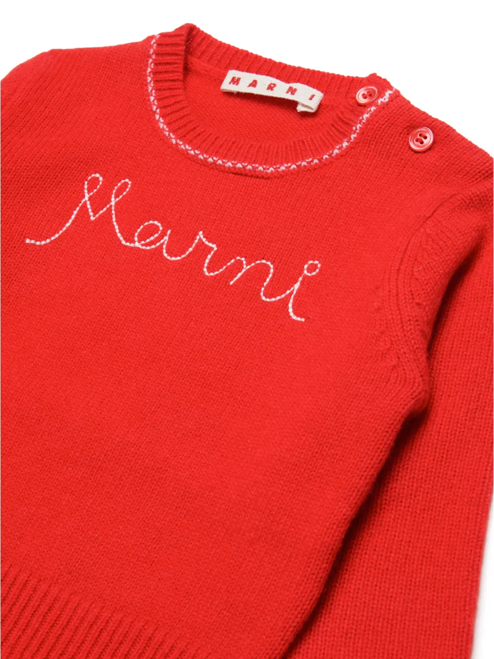 Marni Kids Trui met geborduurd logo Rood