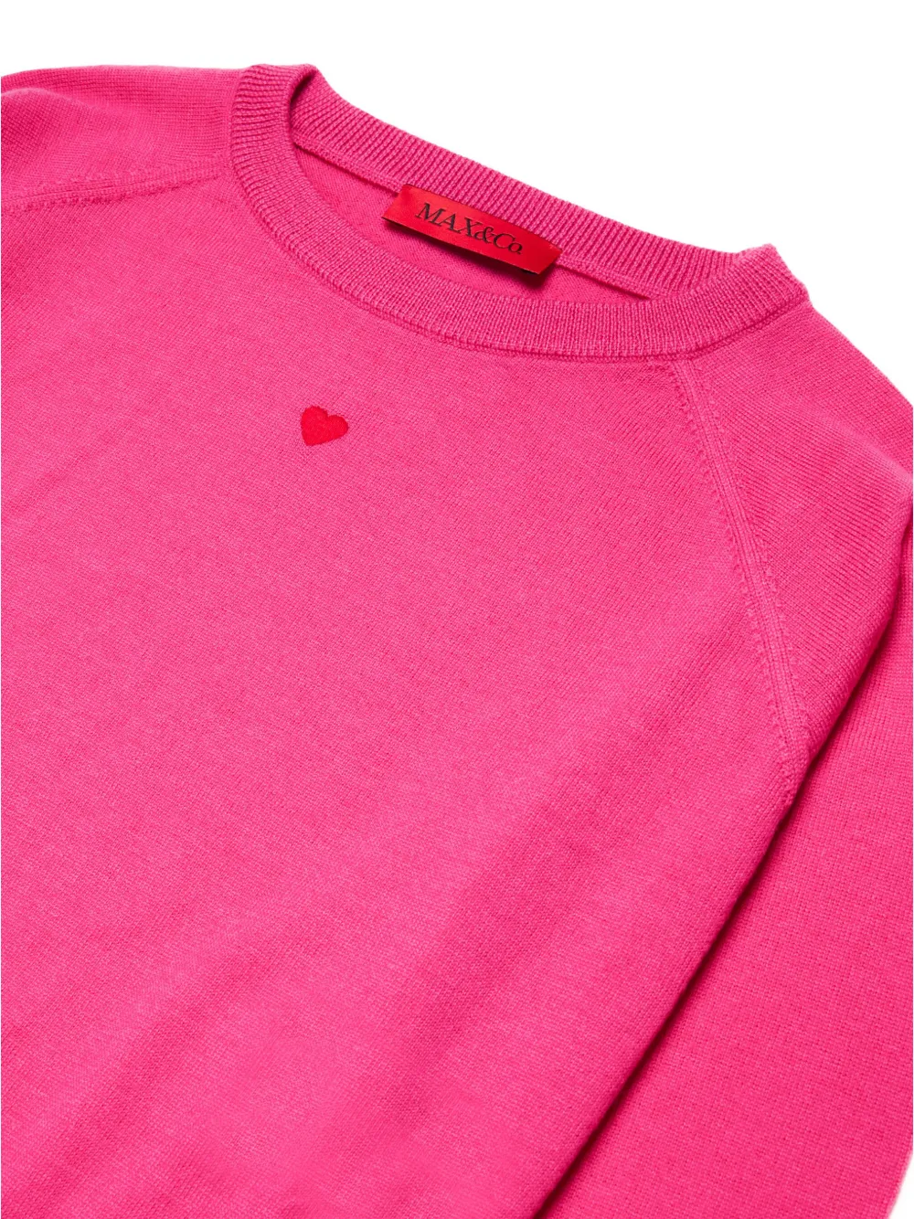MAX&Co. Kids Gebreide trui met hartpatroon Roze