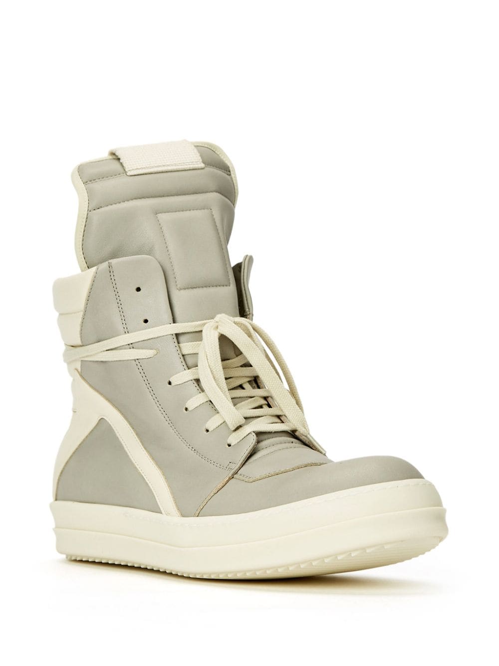 Shop Rick Owens Geobasket High-top Sneakers In Nude