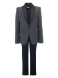 Moustache Olivero mélange-effect suit - Grey