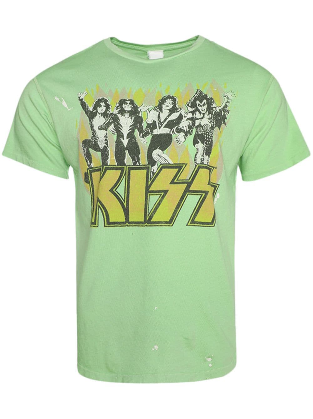 Madeworn Kiss Electric Cotton T-shirt In Green