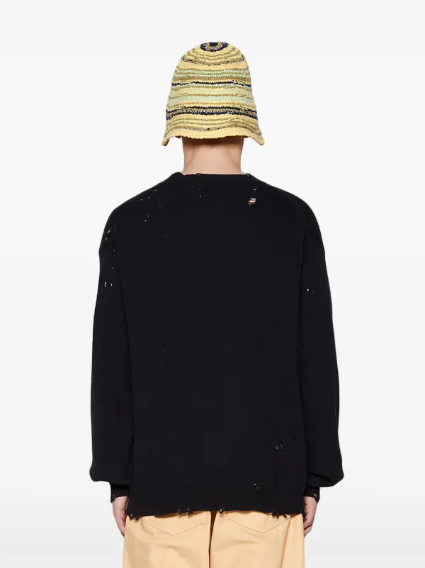 Maison MIHARA YASUHIRO ダメージ セーター | ブラック