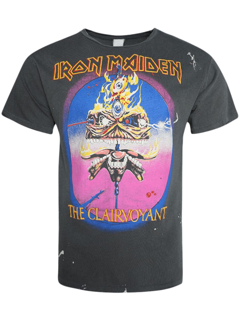 Madeworn Iron Maiden Cotton T-shirt In 黑色