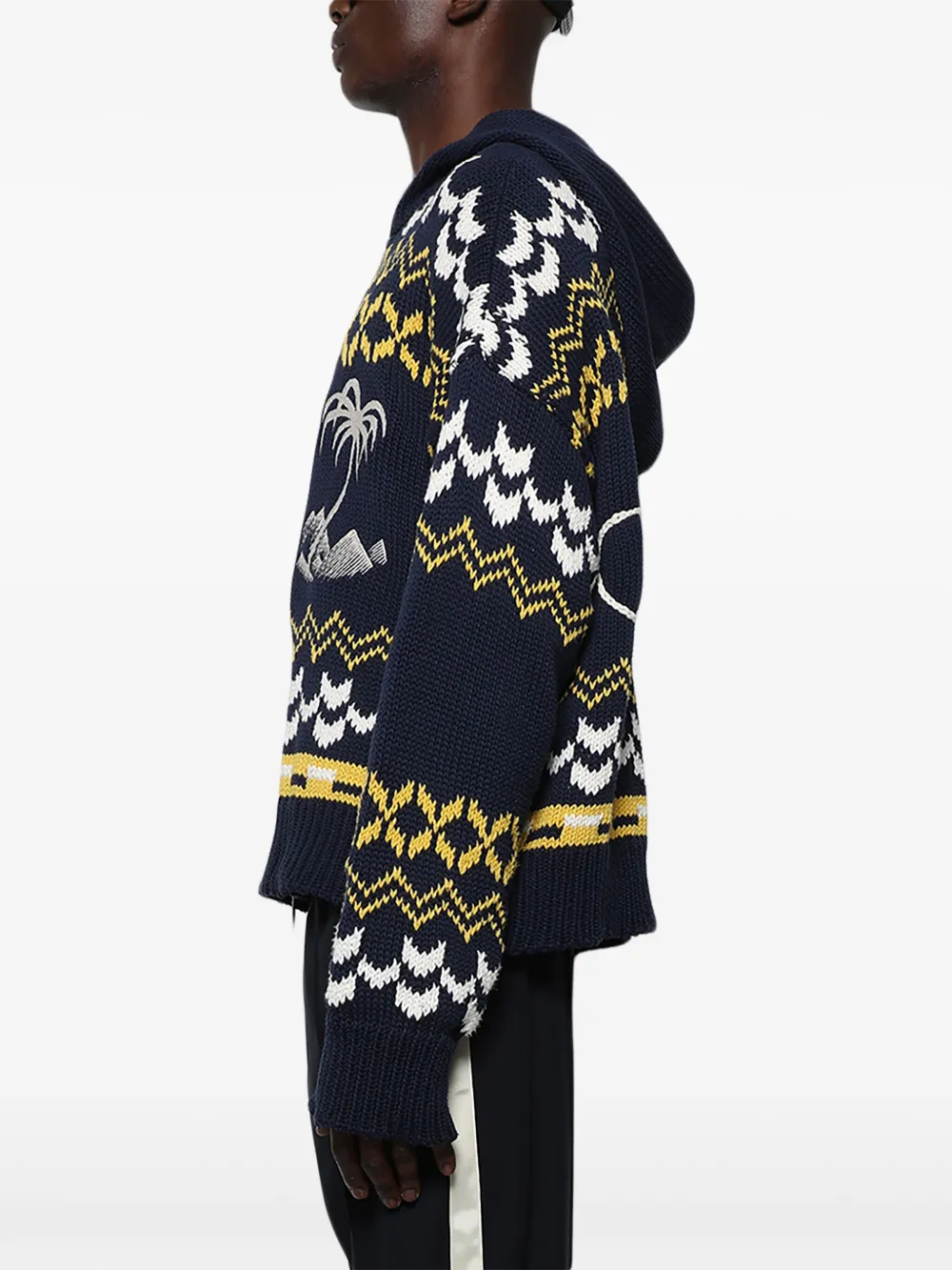 RHUDE Palma hoodie met rits Zwart