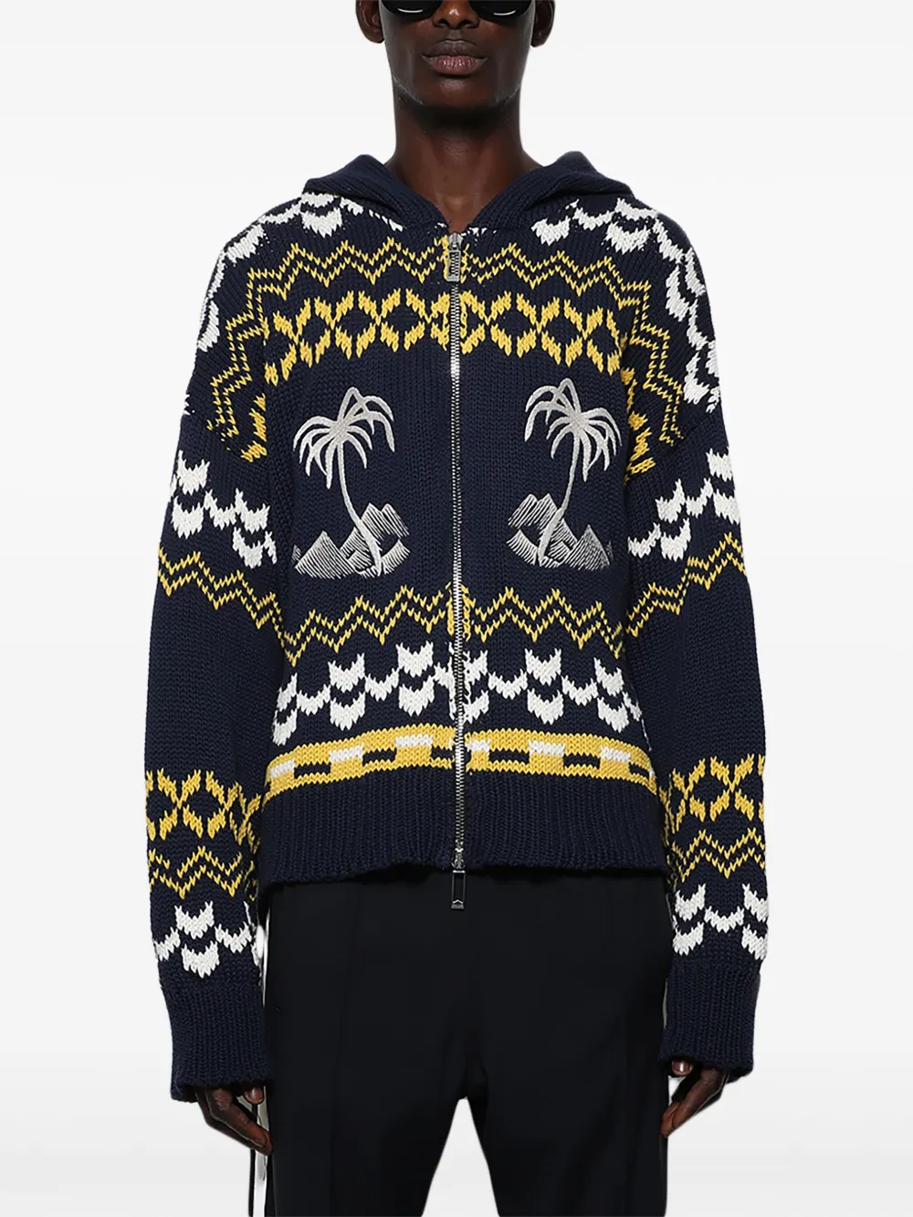 RHUDE Palma hoodie met rits Zwart