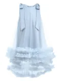 Tulleen Violeta ruffled tulle-overlay dress - Blue