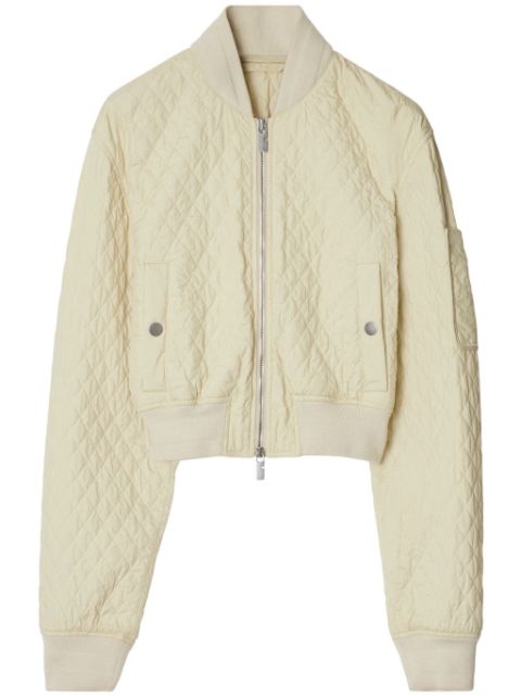 Burberry quilted cropped bomber jacket Women